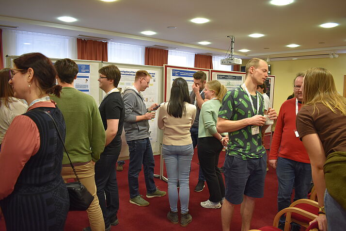 Students at poster session