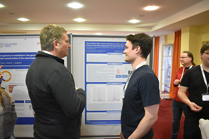 Students at poster session